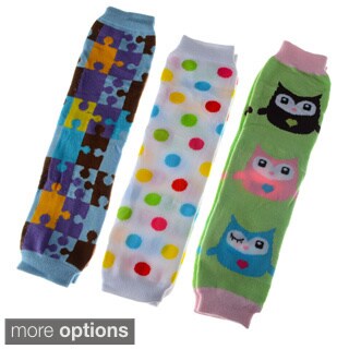 Crummy Bunny Baby Girls' Leg Warmers (Set of 3)