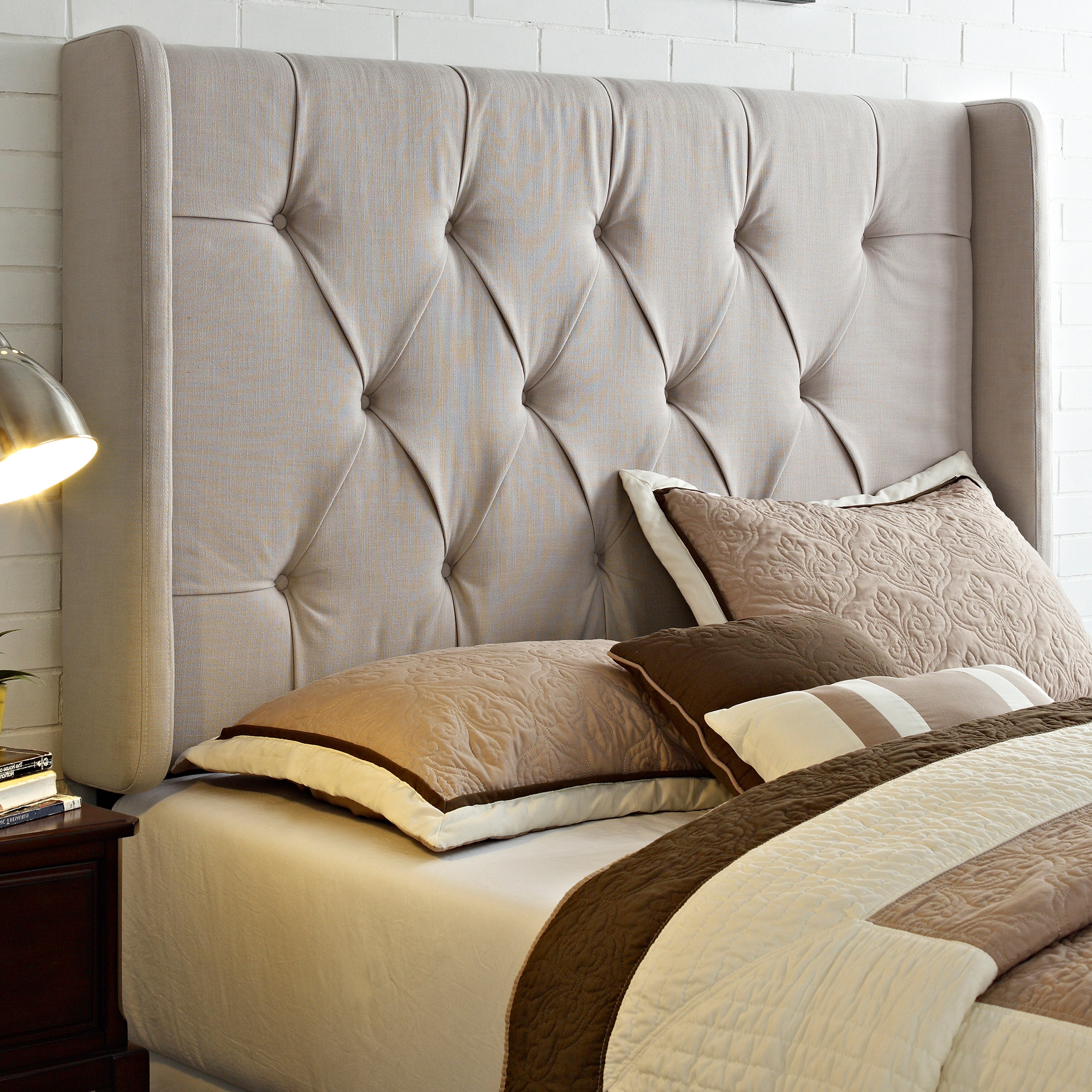 Dont Panic King Size Padded Headboard