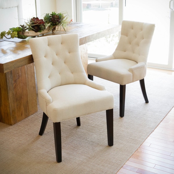 Christopher Knight Home Hayden Tufted Fabric Dining/ Accent Chair (Set