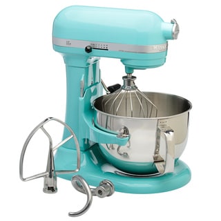 Buy  KitchenAid RKP26M1XAQ Aqua Sky 6-quart Pro 600 Bowl-lift Stand Mixer (Refurbished)
