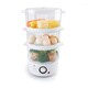 Ovente FS53W White 3-layer Electric Food Steamer