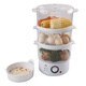 Ovente FS53W White 3-layer Electric Food Steamer