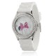 Disney Minnie Mouse Women's Rhinestone-accented Silicone Analog Watch