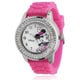 Disney Minnie Mouse Women's Rhinestone-accented Silicone Analog Watch