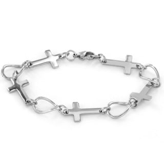 Shopping Charm  charm Bracelets   sideways Best The  Prices cross Online  Overstock bracelet