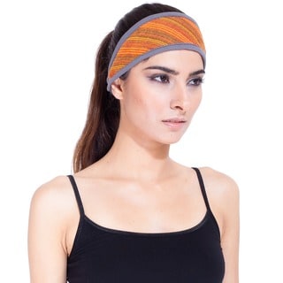 Handmade Women's Striped Cotton Headband (Nepal)-Image