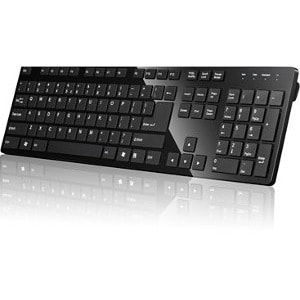 I-Rocks IRK01BN-BK Slim Bluetooth 3.0 Keyboard with Chiclet-Like Key 