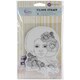 Bloom Cling Rubber Stamps 4"X6"-Girl Joy