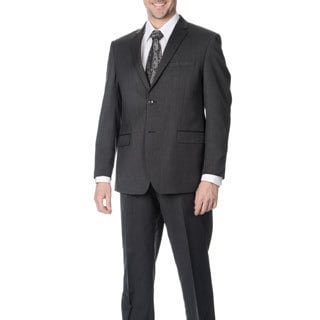 Martino Men's Slim Fit Wool Rich Charcoal Wool Blend Suit-Image