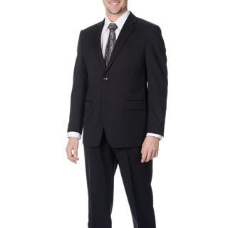 Martino Men's Slim Fit Wool Rich Navy Wool Blend Suit-Image