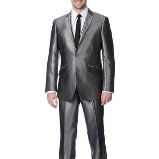 Profile Men's Grey Shark 2-button Slim Suit-Image