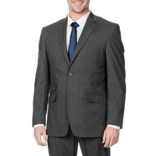 Perry Ellis Men's Slim Fit Medium Grey Stripe Suit Separate Blazer-Image