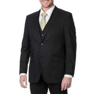 Perry Ellis Men's Slim Fit Black Suit Separate Blazer-Image