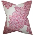 Haldis Floral Down Filled Throw Pillow Rose
