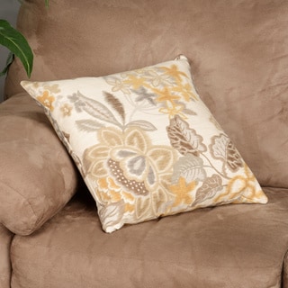Compare Price Unai Floral Down Fill Throw Pillow Yellow