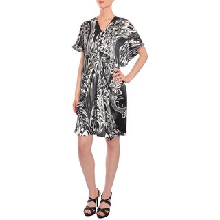 Escada Women's Swirling Loose-fit Silk Cocktail Dress-Image