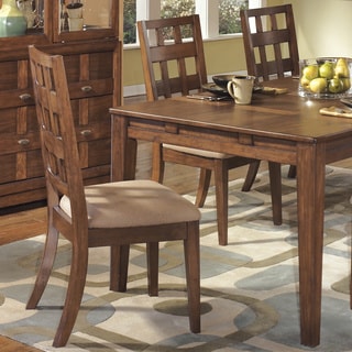 --->  Signature Design by Ashley 'Clifton Park' Medium Black Walnut Stain Dining Chair (Set of 2)