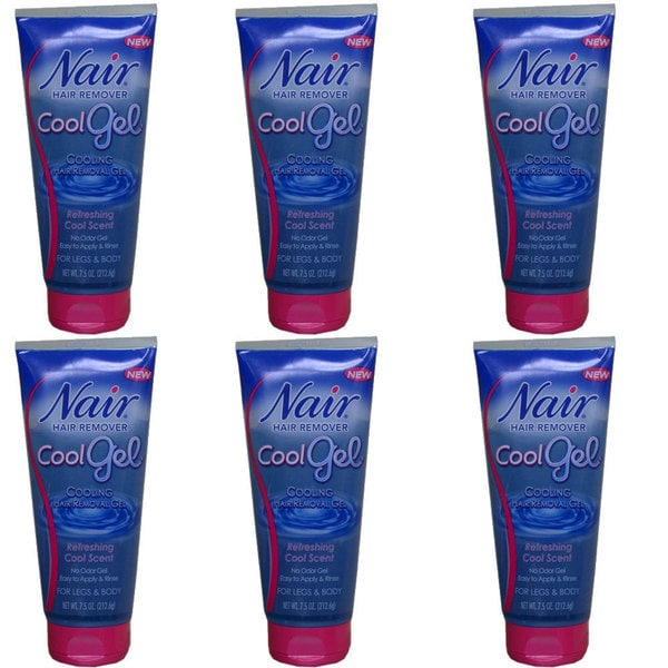 Nair Cool Gel 7.5-ounce Hair Remover (Pack of 6)