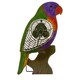 Lorikeet Wood Figurine Fan