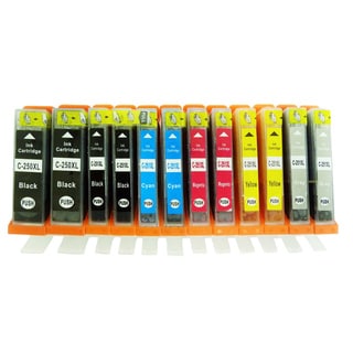 12-Pack Replacing Canon PGI-250 CLI-251 Ink Cartridge For PIXMA MG5420 MG5450 MG6320 MG6350 MX922 iP
