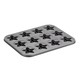 Cake Boss Novelty Grey Nonstick Bakeware 12-Cup Star Molded Cookie Pan