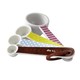 Cake Boss Countertop Accessories 4-piece Basic Pattern Melamine Measuring Spoon Set