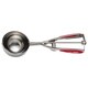 Cake Boss Stainless Steel Tools and Gadgets Mechanical Ice Cream Scoop with Red Silicone Grips