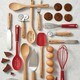 Cake Boss Red Wooden Tools and Gadgets 2-Piece Spoonula Set