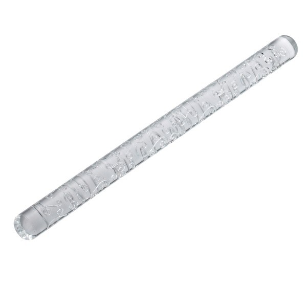 Cake Boss Decorating Tools 13" Acrylic Fondant Rolling Pin with Swirl Pattern
