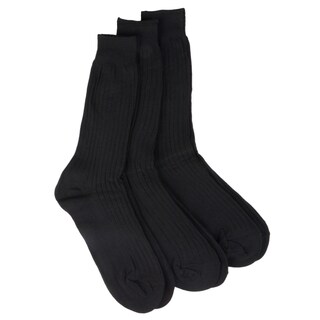 Vance Men's 3 Pair Rib Dress Socks-Image