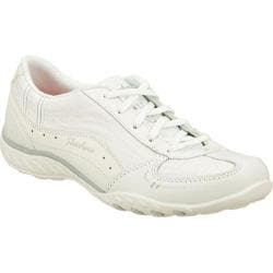 Women's Skechers Relaxed Fit Breathe Easy Just Relax White-Image