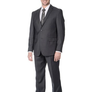 West End Men's Young Look Slim Fit 2-button Grey Suit-Image