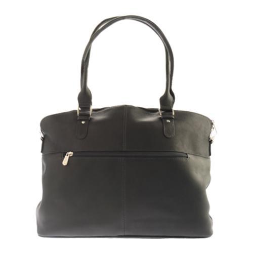 Women's Piel Leather Slim Executive Computer Case 3013 Black Leather