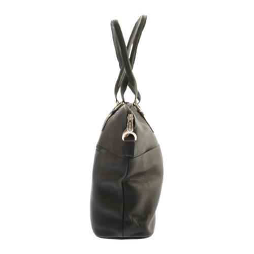 Women's Piel Leather Slim Executive Computer Case 3013 Black Leather