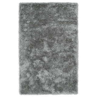 Low Price Hand-Tufted Silky Shag Silver Rug (9' x 12')