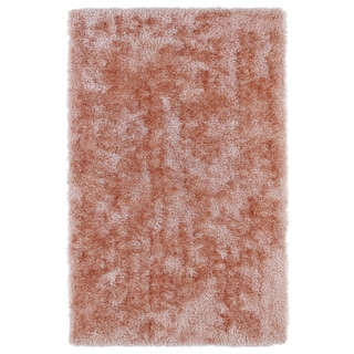 Price Aquify Hand-Tufted Silky Shag Salmon Rug (9' x 12')