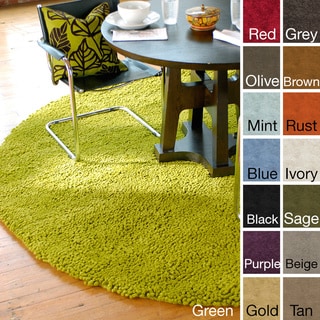 Price Aquify Hand-woven Holley New Zealand Felted Wool Shag Area Rug (10' Round)