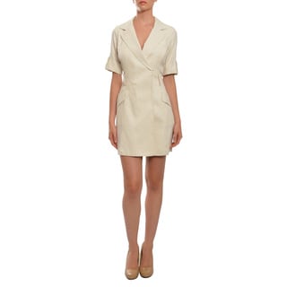 Milly Women's Versatile Raw Silk Fitted Wrap Jacket Dress-Image