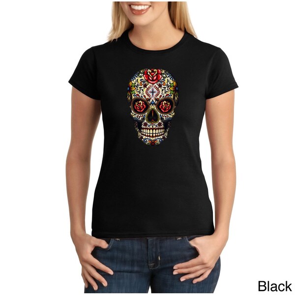 women's sugar skull shirts