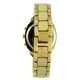 Vernier Women's Stone Bezel Goldtone Bone Resin Watch