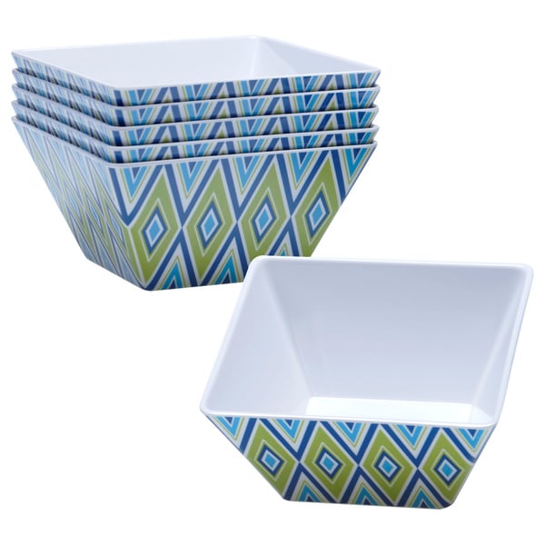 Certified International Mediteranean Melamine Ice Cream Bowl (Set of 6)