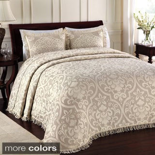All Over Brocade Cotton Quilt with Optional Sham Sold Separately