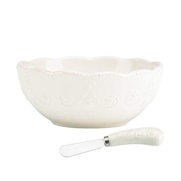 French Perle White Dip Bowl