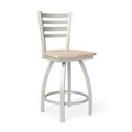 Steel Frame and Maple Counter Stool