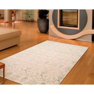 [1] Nourison Luminance Cream Rug (5'3 x 7'5)