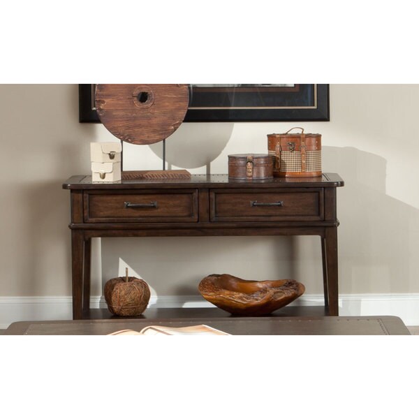 Emerald Rustic Distressed Sofa Table 16251296