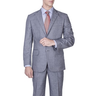 Men's Modern Fit Grey Salt and Pepper 2-button Suit-Image