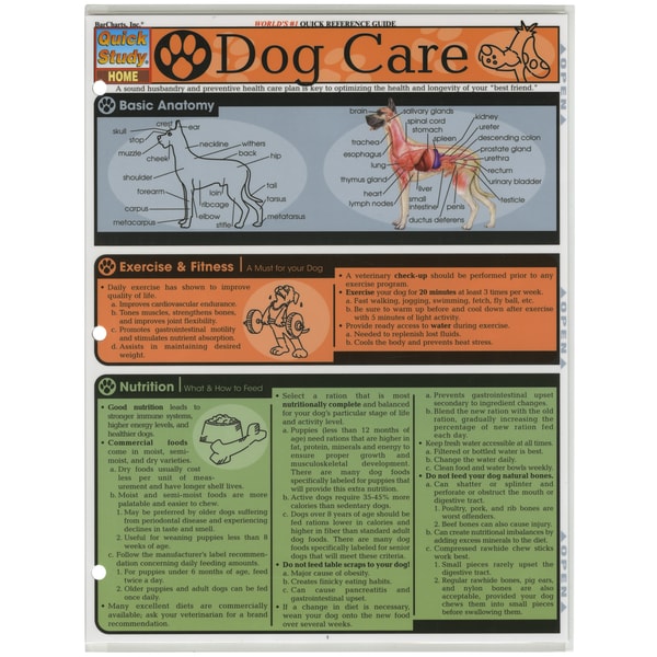 Quick Study Reference Guide-Dog Care
