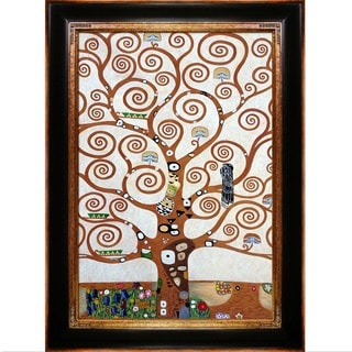 Low Price Gustav Klimt 'Tree of Life' Hand Painted Framed Canvas Art