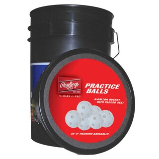 Rawlings Plastic Practice Baseballs Bucket (Pack of 30)-Image